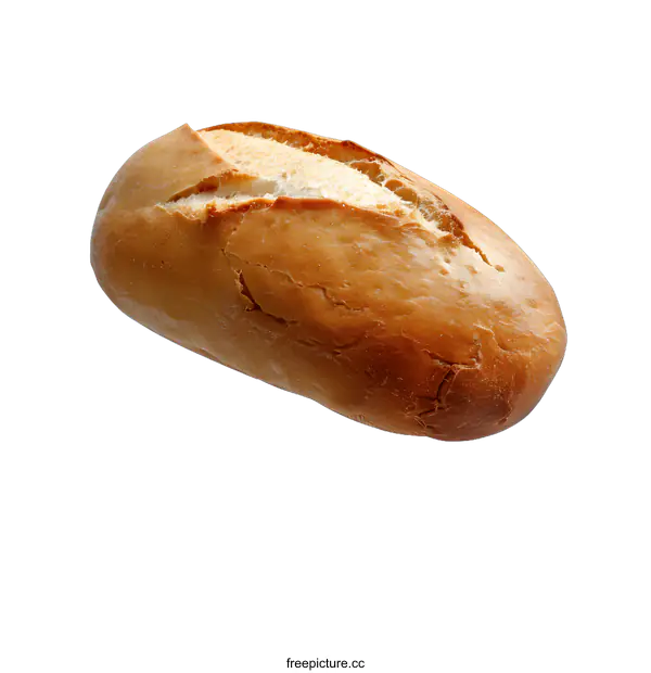 [Transparent Background PNG]Freshly Baked Loaf Of White Bread