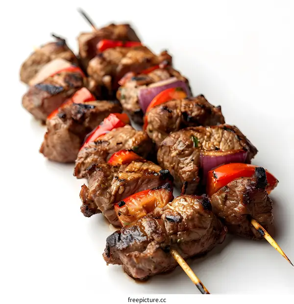Grilled Meat and Vegetable Skewers