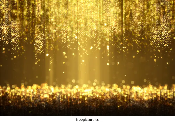 Golden Glitter Background Illustration