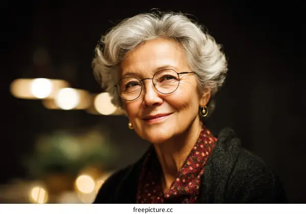 Portrait of a Senior Woman with Warm Expression