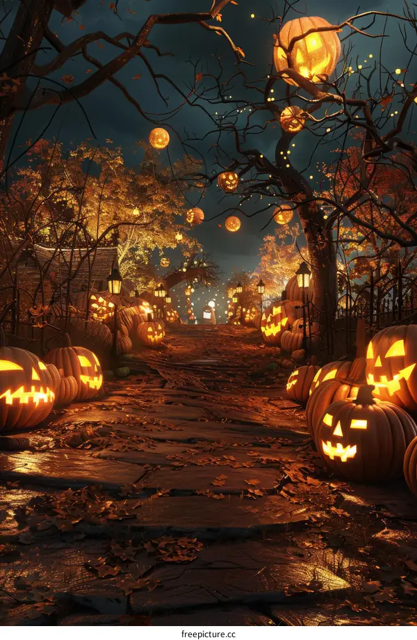 Spooky Halloween Pumpkin Illumination