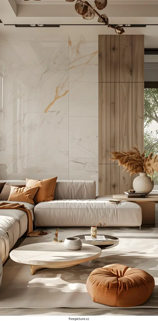 Modern minimalist living room