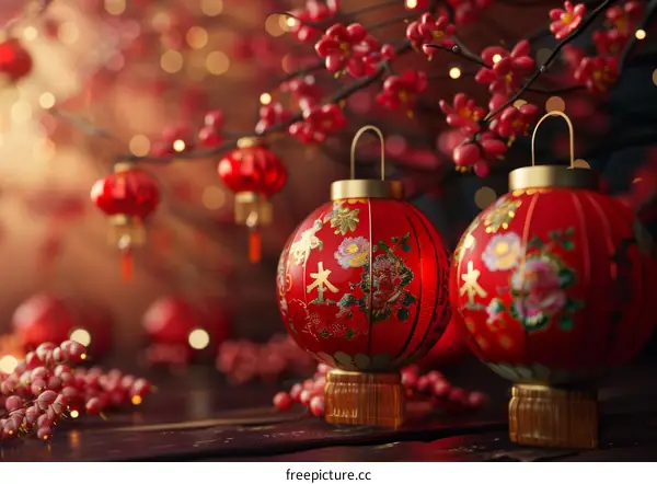 Chinese New Year Festivities: Vibrant Lunar New Year with Traditional Celebrations