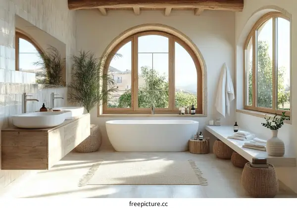 Modern Rustic Bathroom Interior Design