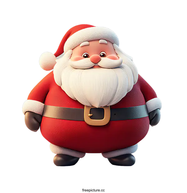 [Transparent Background PNG]Cartoon Santa Claus Illustration for Christmas