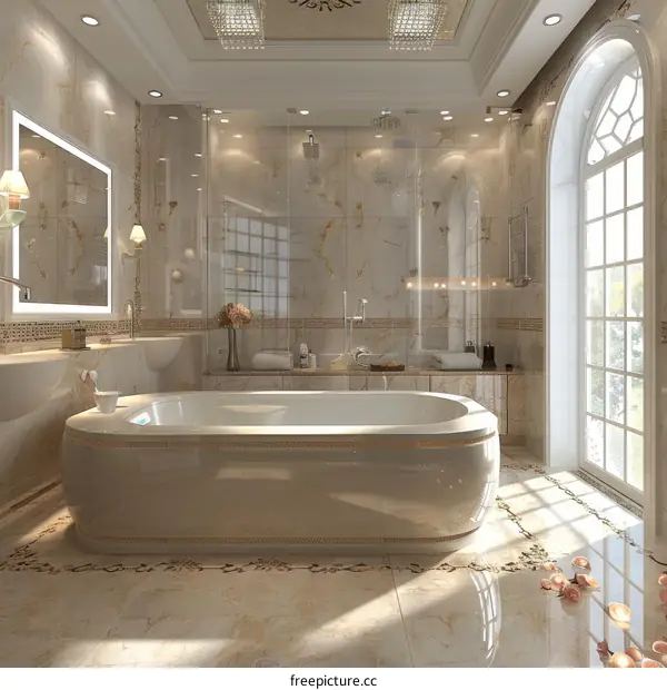 Luxury Elegant Bathroom Interior Design