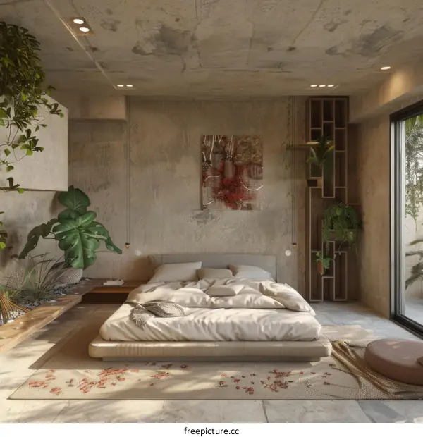 Inviting Bedroom with Serene Minimalist Decor