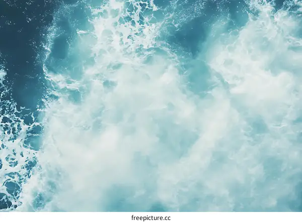 Ocean Waves Splashing Abstract Background