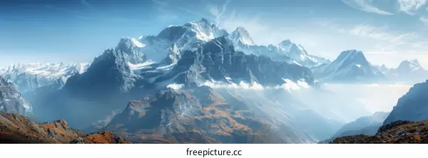 Majestic Snow-Capped Mountains