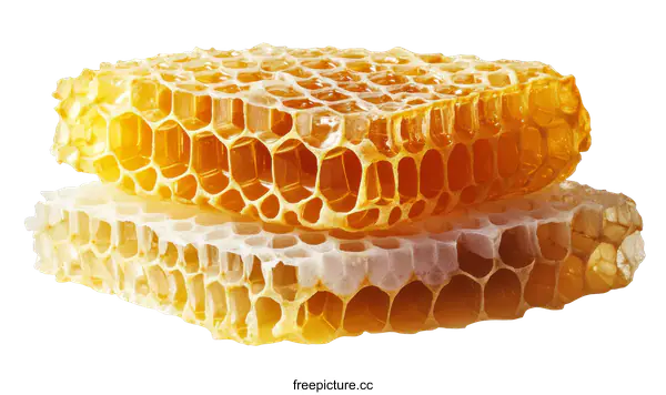 [Transparent Background PNG]Honeycomb Texture Close Up