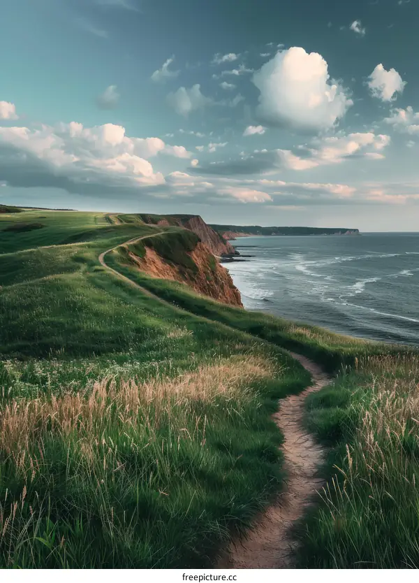 Cliffside Path with Stunning Sea Views