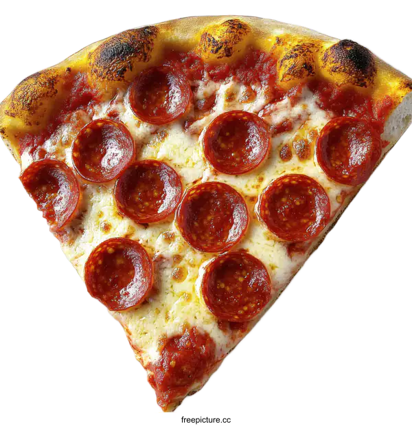 [Transparent Background PNG]Delicious Pizza Slice with Pepperoni