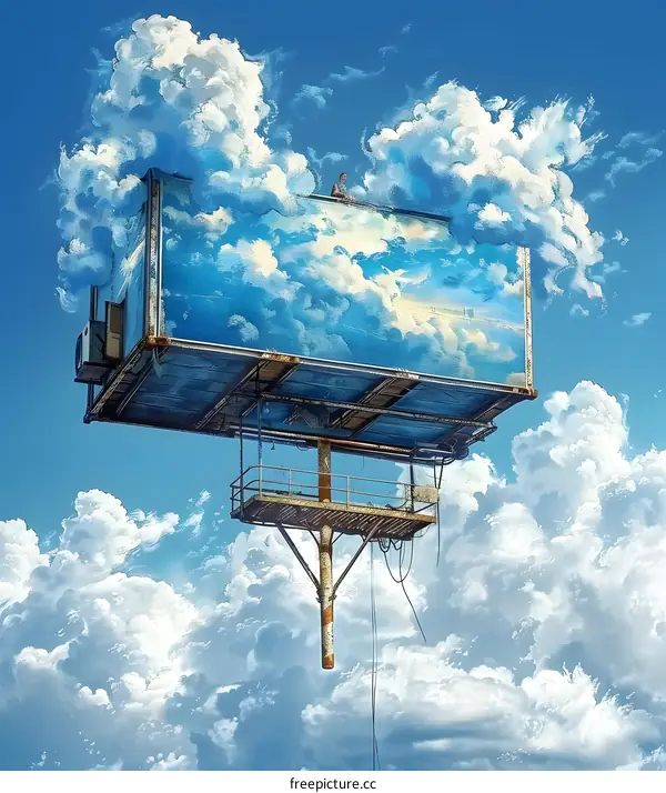 Floating Billboard in the Sky