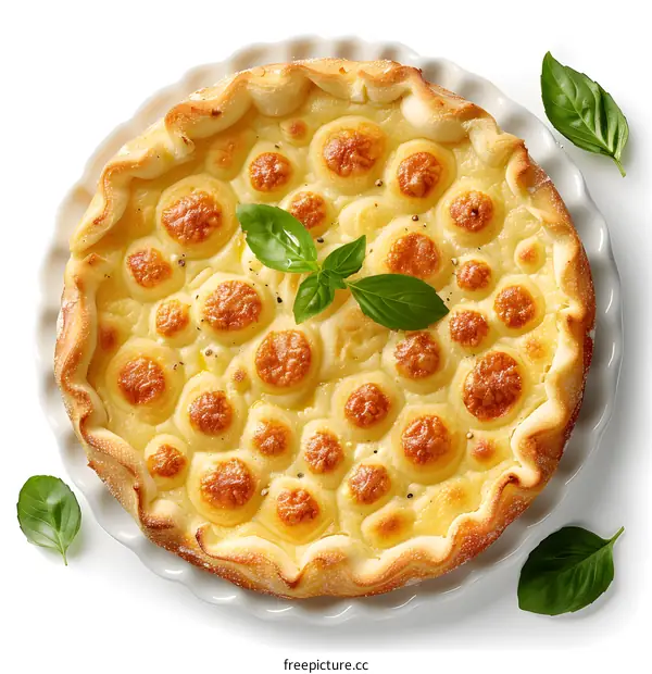 Delicious Potato Pie with Basil
