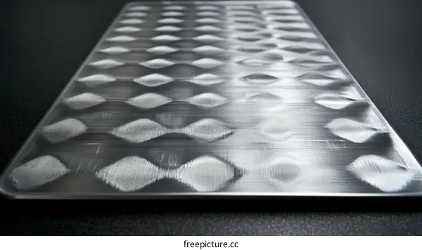 Metal Plate with Geometric Pattern