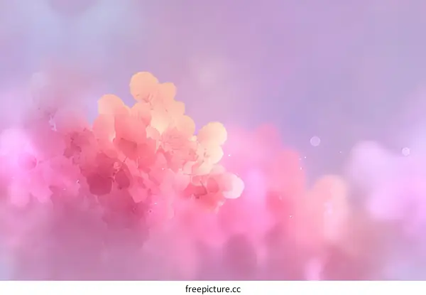 Pastel Flowers Soft Focus Background