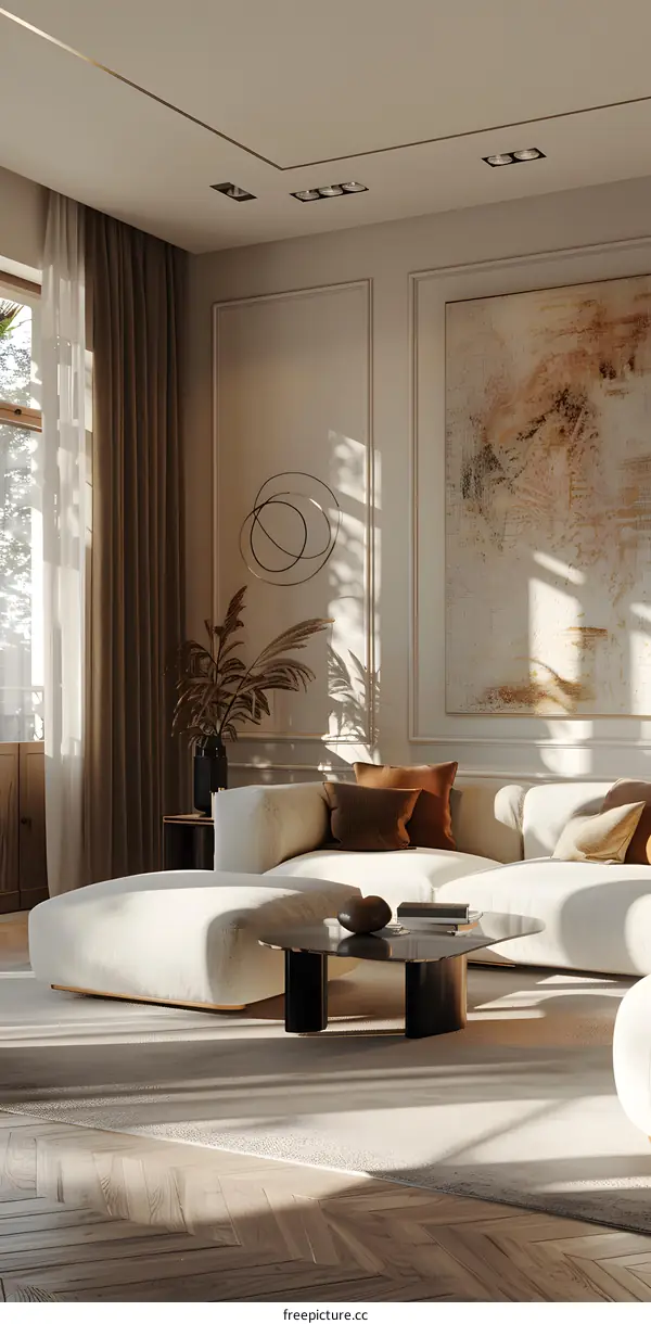 Modern minimalist living room