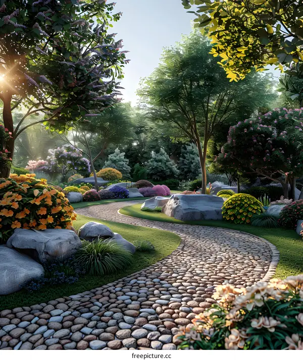 Garden landscape design renderings