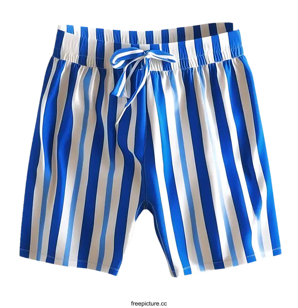 [Transparent Background PNG]Striped Swim Trunks Summer Fashion