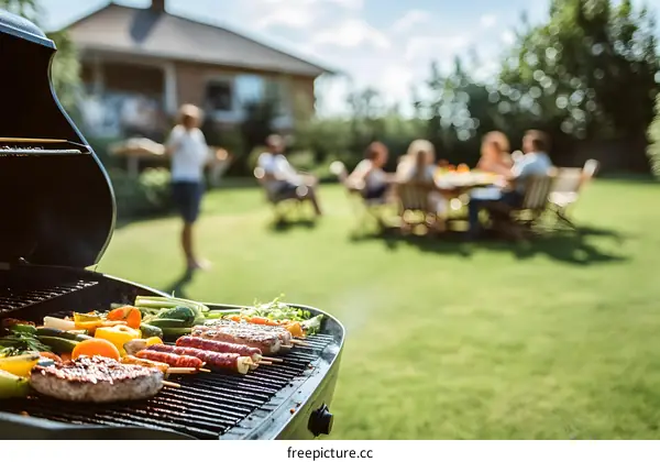 Summer Barbecue with Friends and Family