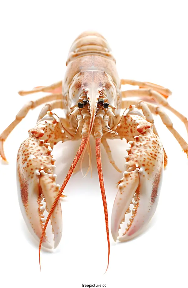 Isolated Lobster on White Background