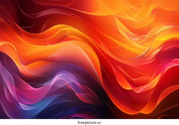 Vibrant Energy: Swirling Waves of Color and Passion