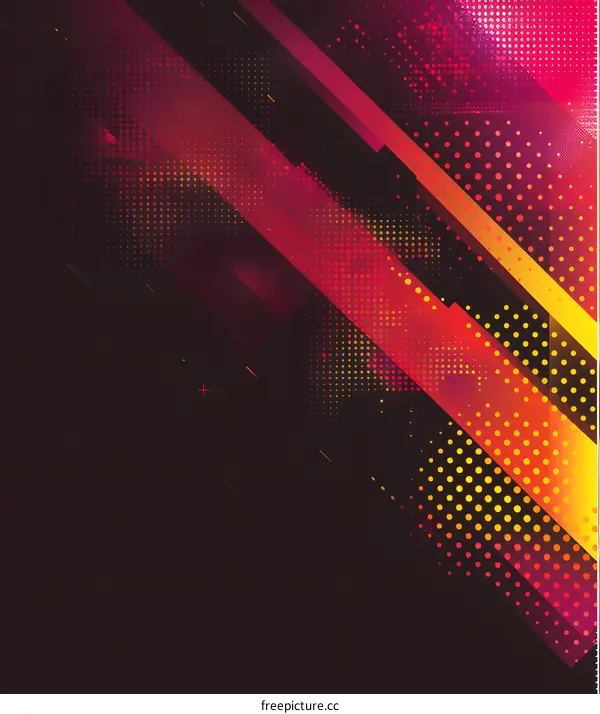 Abstract Geometric Design with Black Background and Diagonal Lines