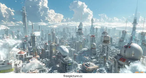 Futuristic Cityscape Panorama