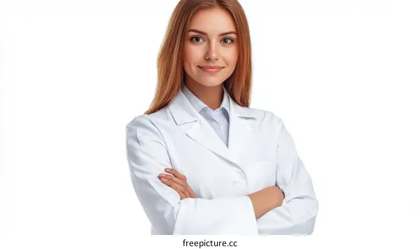 Female Doctor Portrait in White Coat