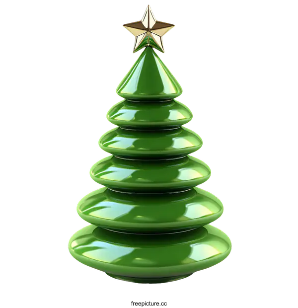 [Transparent Background PNG]3D Christmas Tree Illustration