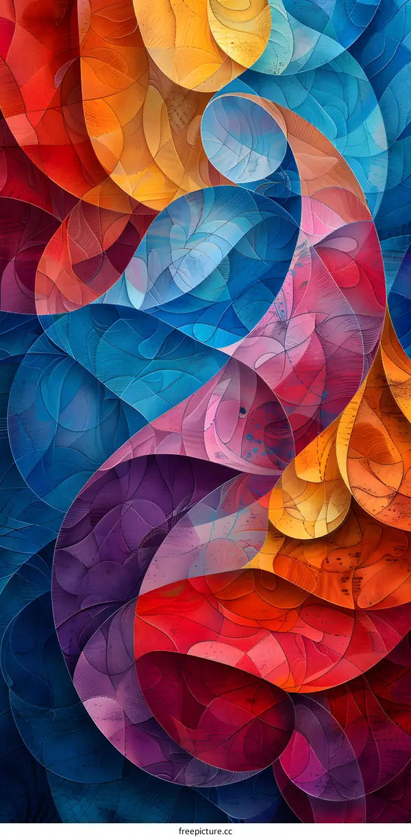 Colorful abstract background design with fluid shapes