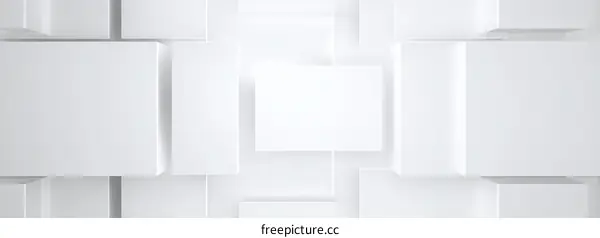 Abstract Geometric White Cubes Background Design