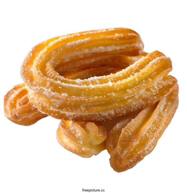 [Transparent Background PNG]Three churros on a white background
