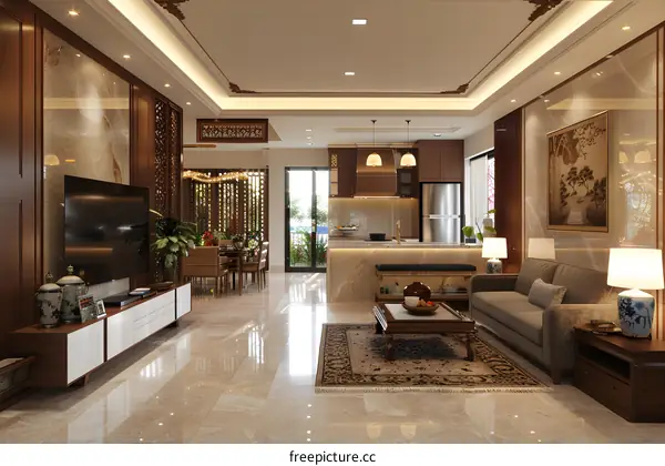 Modern Interior Design With Traditional Asian Elements