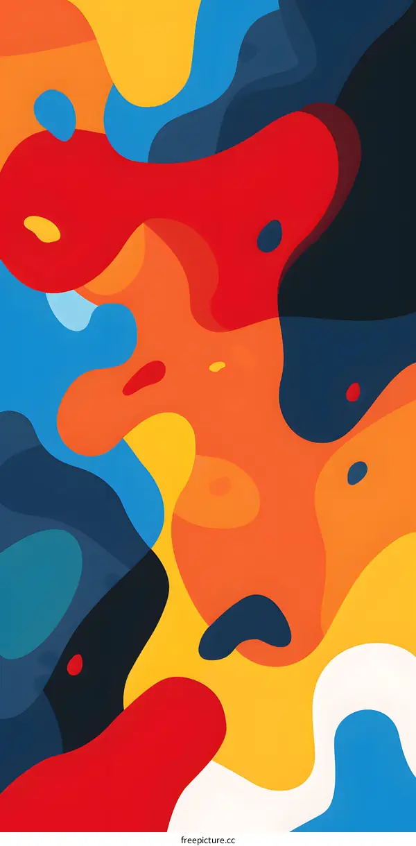 Abstract Colorful Shapes Background Design