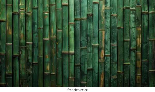 Green bamboo background texture