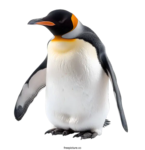 [Transparent Background PNG]emperor penguin isolated on white background