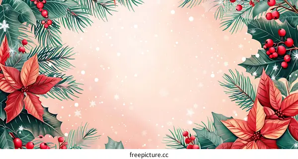 Christmas floral decorations