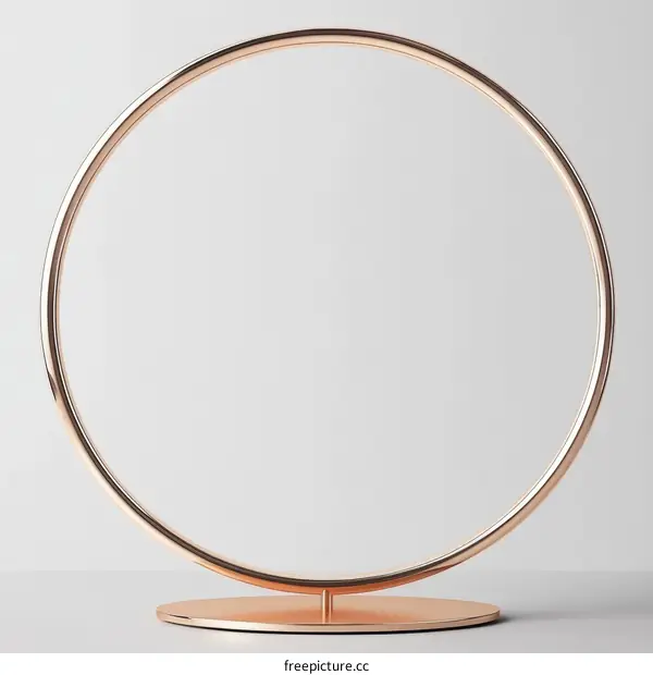 Rose Gold Circular Display Stand