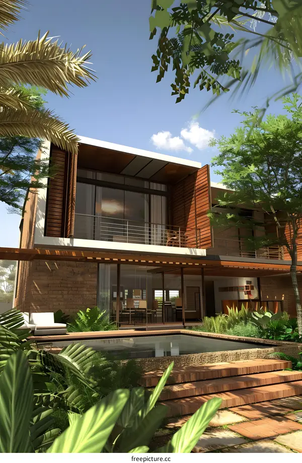 Modern Tropical House with Swimming Pool