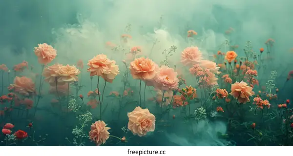 Surreal Flowers in Dreamy Pastel Hues