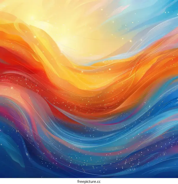 Colorful abstract painting