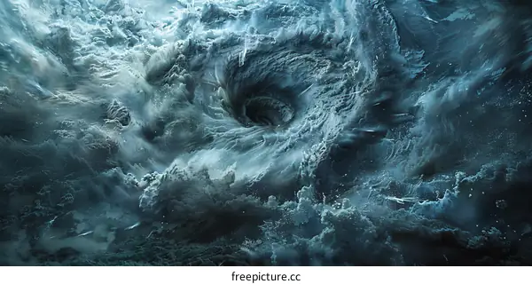 A Whirlpool of Clouds and Ice