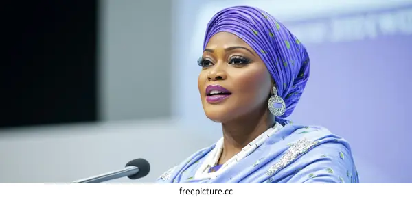 African Woman Leader Speaking