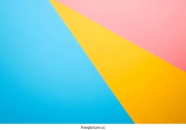 Abstract Background with Blue, Yellow and Pink Colors
