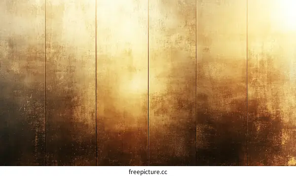 Vintage Gold Wooden Panel Background Texture