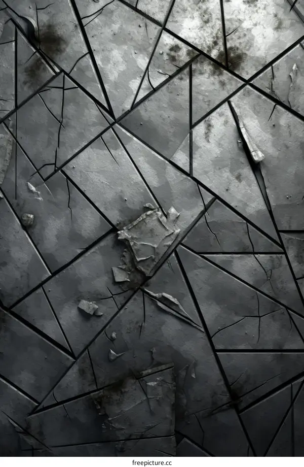 Abstract background of cracked metal surface