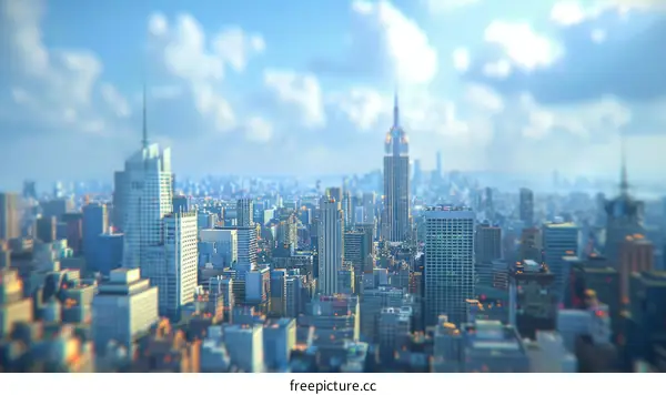 New York City Skyline Cityscape Illustration