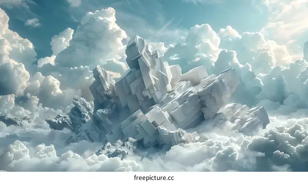 Mystical floating island