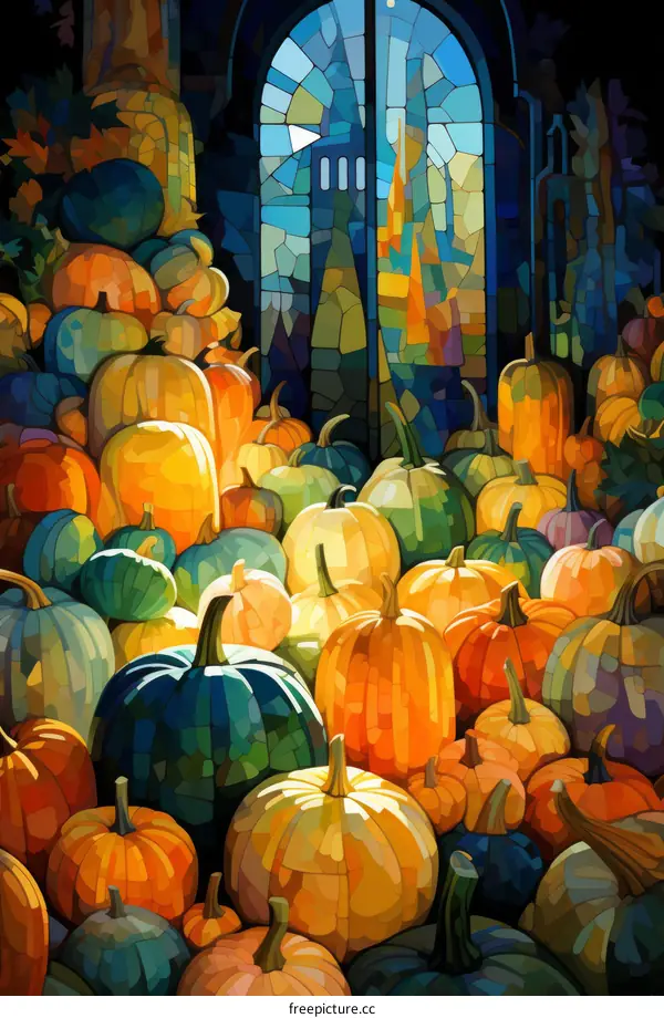 A Plethra of Pumpkins Gathers in the Light